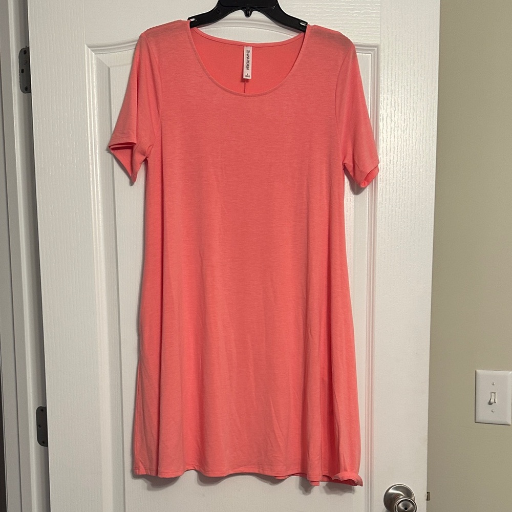 Zenana Pink Swing Dress-NWOT